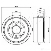 Тормозной барабан ASHIKA 56-00-0900 XUBZ L 1437276468