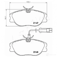 Тормозные колодки дисковые, комплект ASHIKA 1438394947 WWA ME 50-00-0242 - Изображение 3