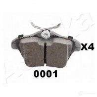 Тормозные колодки дисковые, комплект ASHIKA 51-00-000 01 KXV7NKC 2115866 51-00-00001 - Изображение 3
