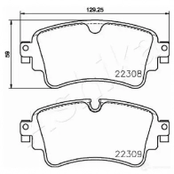 Тормозные колодки дисковые, комплект ASHIKA 51-00-0910 1437295363 VC4W J - Изображение 3