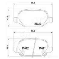 Тормозные колодки дисковые, комплект ASHIKA 51-00-0214 WL T5IN 1437296428 - Изображение 3