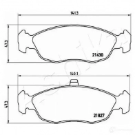 Тормозные колодки дисковые, комплект ASHIKA 1437294437 50-00-0633 US26S5 0 - Изображение 3
