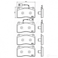 Тормозные колодки дисковые, комплект ASHIKA M4 HKC1 50-00-0211 1437304698 - Изображение 3