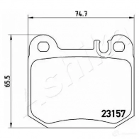 Тормозные колодки дисковые, комплект ASHIKA 1437294548 51-00-0519 VKA B5JR - Изображение 3