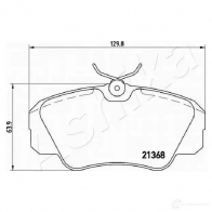 Тормозные колодки дисковые, комплект ASHIKA 1437305908 50-00-0409 V DG6AZ - Изображение 3