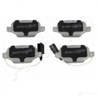 Тормозные колодки дисковые, комплект ASHIKA 51-00-0207 1437295565 74ERHR X - Изображение 2