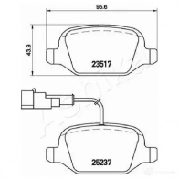 Тормозные колодки дисковые, комплект ASHIKA 51-00-0207 1437295565 74ERHR X - Изображение 3
