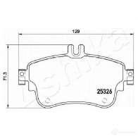 Тормозные колодки дисковые, комплект ASHIKA 1437294851 1MI 4K3 50-00-0547 - Изображение 3