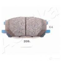 Тормозные колодки дисковые, комплект ASHIKA 50-02-209 8033001304947 H5KTE P0 2115502 - Изображение 3