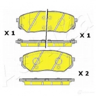 Тормозные колодки дисковые, комплект ASHIKA R UGN58Y 8052553194325 50-0K-K30 1424256541 - Изображение 3