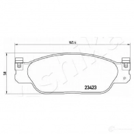 Тормозные колодки дисковые, комплект ASHIKA 1437296806 50-00-0337 EK8C8C 7 - Изображение 3