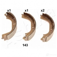 Тормозные колодки ASHIKA 2116271 55-01-143 ZP63UT R 8033001925173
