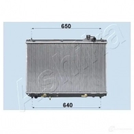 Радиатор охлаждения двигателя ASHIKA 8033001758788 RDA153084 1AL BIAG 2129952