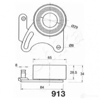 Натяжитель ремня ГРМ ASHIKA 8033001215564 45-09-913 2114376 SQR B5K - Изображение 3