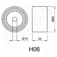 Натяжитель ремня ГРМ ASHIKA 8033001212976 45-0H-006 NM 59A 2114396 - Изображение 3