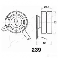 Натяжитель ремня ГРМ ASHIKA 2114169 KMSQ E 45-02-239 8033001214222 - Изображение 3