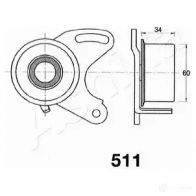 Натяжитель ремня ГРМ ASHIKA 8033001214901 8I2 QM 2114275 45-05-511 - Изображение 3