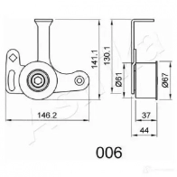 Натяжитель ремня ГРМ ASHIKA Q1RY P 8033001213607 45-00-006 2114087 - Изображение 3