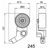 Натяжитель ремня ГРМ ASHIKA 45-02-245 0OL5 K 2114175 8033001214277 - Изображение 3
