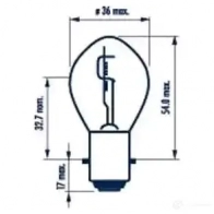 Лампа S2 STANDARD MOTO 35/35 Вт 12 В NARVA 49531 0 KHEJM 4013790424051 3266403