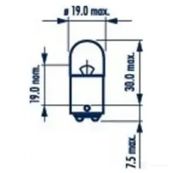 Лампа R5W BA15D 5 Вт 24 В NARVA 171823000 1437614570 JFZ7 E