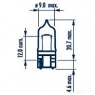 Лампа W10W STANDART 10 Вт 12 В NARVA 3266504 70761 2 EBTR1