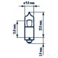 Лампа накаливания H10W BA9S 10 Вт 12 В NARVA 5N 7XJ 1437614408 178333000
