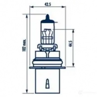 Лампа галогеновая HB5 STANDART 55/65 Вт 12 В NARVA 3266083 48007 H B5 RMD4HA