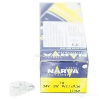 Лампа галогеновая W2W 2 Вт 24 В 3000-4000K NARVA 17069CP 4AT 3K 1439691720