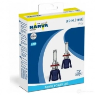 Лампа светодиодная H11 RANGE POWER LED 16 Вт 12 В 6000K NARVA 1439693088 X9XLZE 7 18016