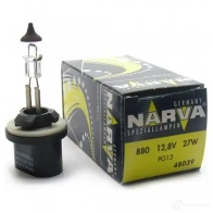 Лампа галогеновая H27 STANDART 27 Вт 12 В NARVA 1439691705 7K6 I5 48039