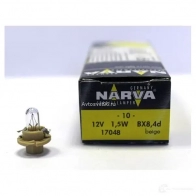 Лампа BAX 1.5 Вт 12 В NARVA 1439691156 17048 B6W 63Z7 - Изображение 2