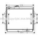 Радиатор охлаждения двигателя PRASCO FXF TEAX 2606774 BYU6X TO2642