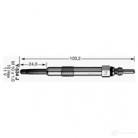 Свеча накала NGK DP36 D-Power 36 165129 3413 - Изображение 3