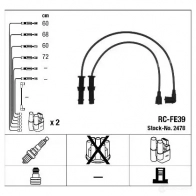 Высоковольтные провода зажигания, комплект NGK VUJAEK RC-FE3 9 2478 164904