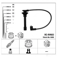 Высоковольтные провода зажигания, комплект NGK 167621 IVRIYU5 8496 RC-R V603