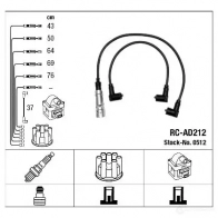 Высоковольтные провода зажигания, комплект NGK 0512 RC-AD21 2 GFS69A 164186 - Изображение 2