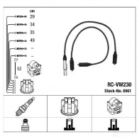 Высоковольтные провода зажигания, комплект NGK 164357 0961 W9MCEPW RC -VW230