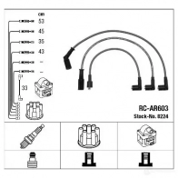 Высоковольтные провода зажигания, комплект NGK 8224 CFWXKG 167567 RC-AR 603 - Изображение 2