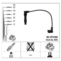 Высоковольтные провода зажигания, комплект NGK 165774 4059 OQCHA7F RC -OP1205