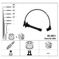 Высоковольтные провода зажигания, комплект NGK 167668 8650 RC-HE 71 4KWNL