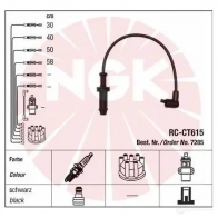 Высоковольтные провода зажигания, комплект NGK Blister Faisceau 3 44281 1193401308 RC-CT615 - Изображение 2