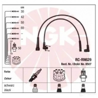 Высоковольтные провода зажигания, комплект NGK 1193401359 44306 RC-RN629 Blister Faisceau 28 - Изображение 2