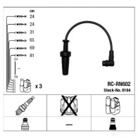 Высоковольтные провода зажигания, комплект NGK RC- RN602 80QLC 167546 8184 - Изображение 2