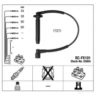 Высоковольтные провода зажигания, комплект NGK 55004 R C-FX101 QORCP 1424389773 - Изображение 6