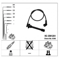 Высоковольтные провода зажигания, комплект NGK RC- EM1201 Mitsubishi Colt 5 (CJ, CP) Хэтчбек 1.3 1300 (CJ1A) 82 л.с. 2000 – 2003 1JQX3C 0346
