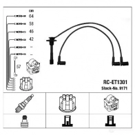 Высоковольтные провода зажигания, комплект NGK RC -ET1301 WOSDW7T 9171 167898