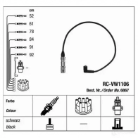 Высоковольтные провода зажигания, комплект NGK RC -VW1106 NJ1L05 167179 6867