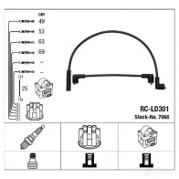 Высоковольтные провода зажигания, комплект NGK RC-LD 301 167237 D80C7 7068