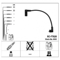 Высоковольтные провода зажигания, комплект NGK R1LFH RC-FT6 20 8503 167625 - Изображение 2